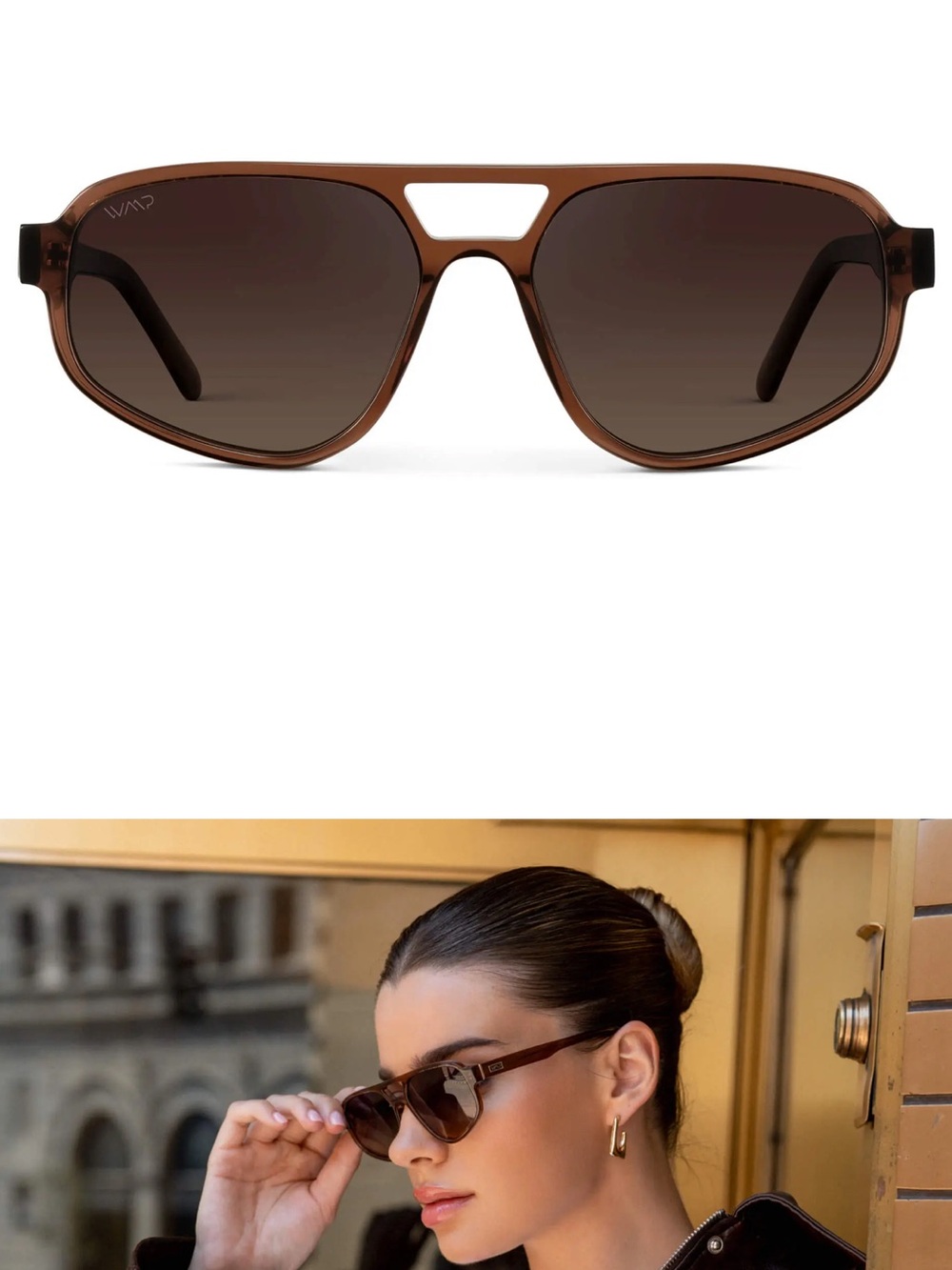 WMP Brooklyn Brown Tinted Sunglasses